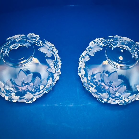 Vintage Set of Two [2] Mikasa Walther Carmen Embossed Flowers Bowls - Picture 4 of 5